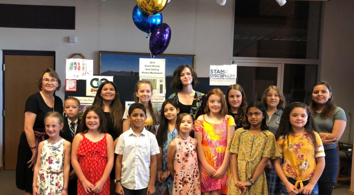 The top five winners from three age groups were given awards and prizes today at the ceremony. Every student was given a Bookmans gift certificate (donated by Bookmans), collectable stamps, and other prizes.